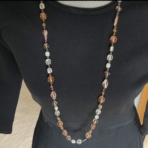 Brown beaded necklace